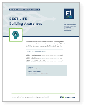 Cover page of the Best life curriculum